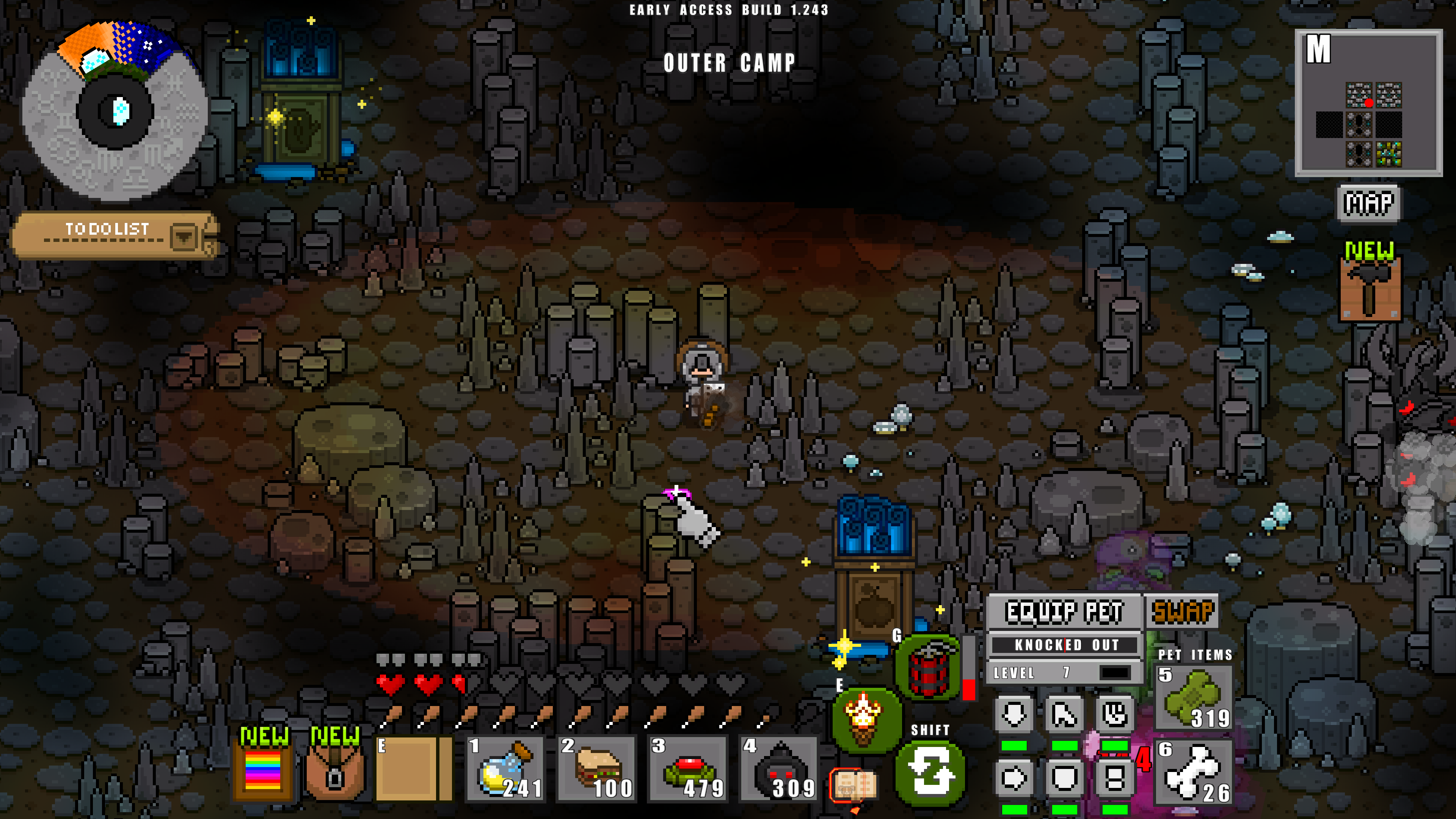 Adventure Craft cave expedition and camp